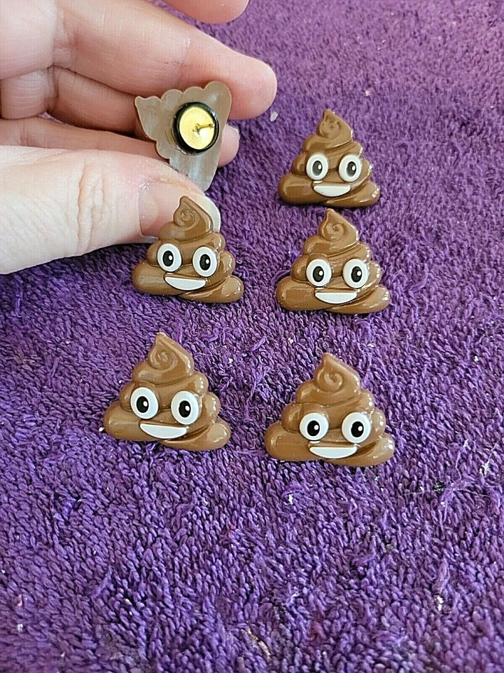 +Pooh Poop Potty Funny Thumb Tacks Push Pins - 6pc Set - Really Fun & Unique! - Image 4 of 4