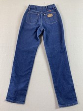 Vintage Wrangler Jeans Womens 26x33 Blue Relaxed Tapered Denim Tag 11/12