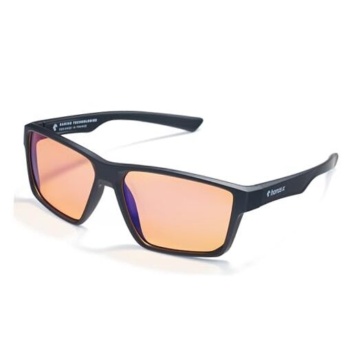 • Gaming Glasses • Blue Light Blocking Computer Screen Glasses One Amber One