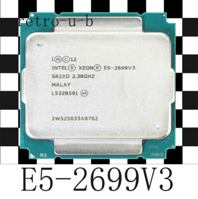 Intel Xeon E5-2699 V3 SR1XD 2.3GHz 18-Core LGA2011-3 CPU Processor ...