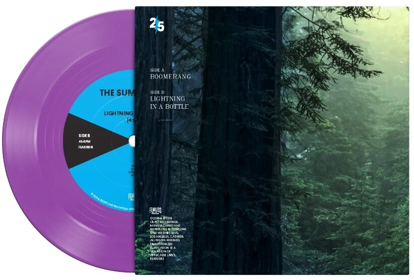 THE SUMMER SET Boomerang PURPLE VINYL 7" /500 mayday parade fall out boy maine Foto 2 de 2