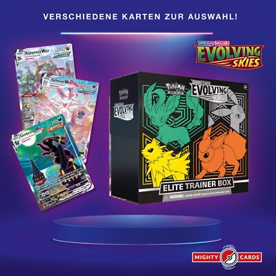 Pokemon Karte Drachenwandel Evolving Skies 007/203 - 235/203 Single Cards Gold
