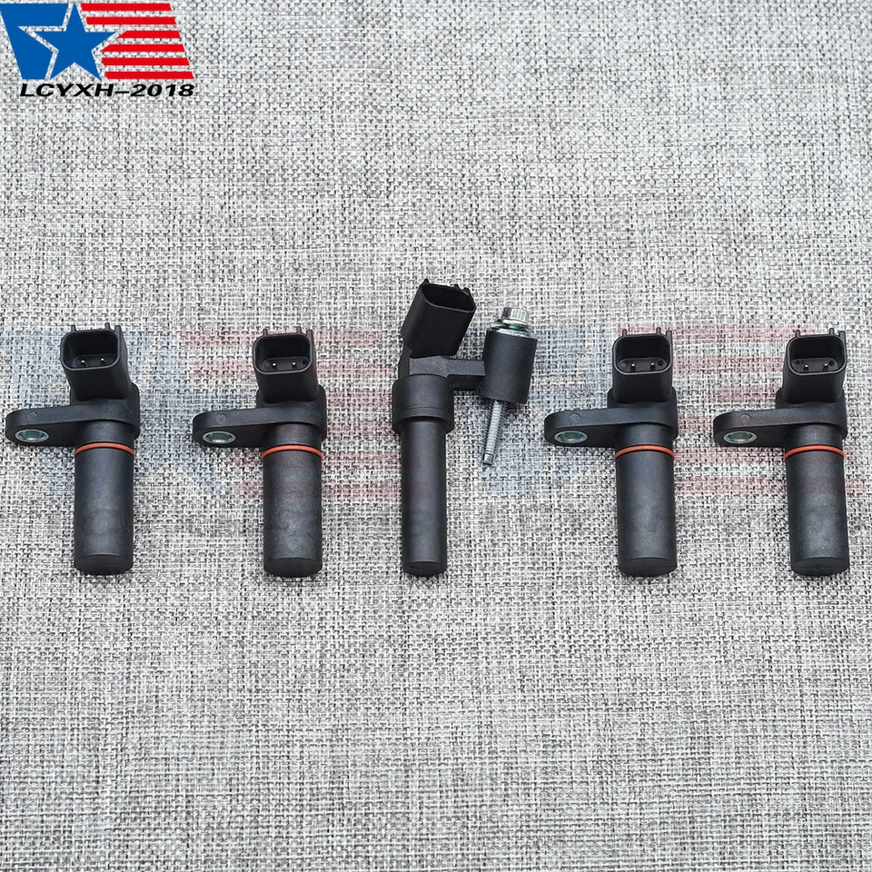 4x Árbol de levas y 1x Sensor de posición del cigüeñal para Ford F-150 Explorer Mustang EE. UU. Foto 4 de 4