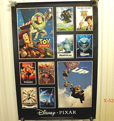 PIXAR disney 10 movie poster Toy Story Finding Nemo Incredibles Up a Bugs Life