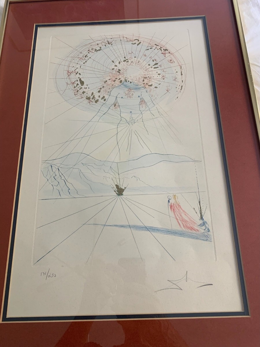 SALVADOR DALI HAND SIGNED ETCHING 