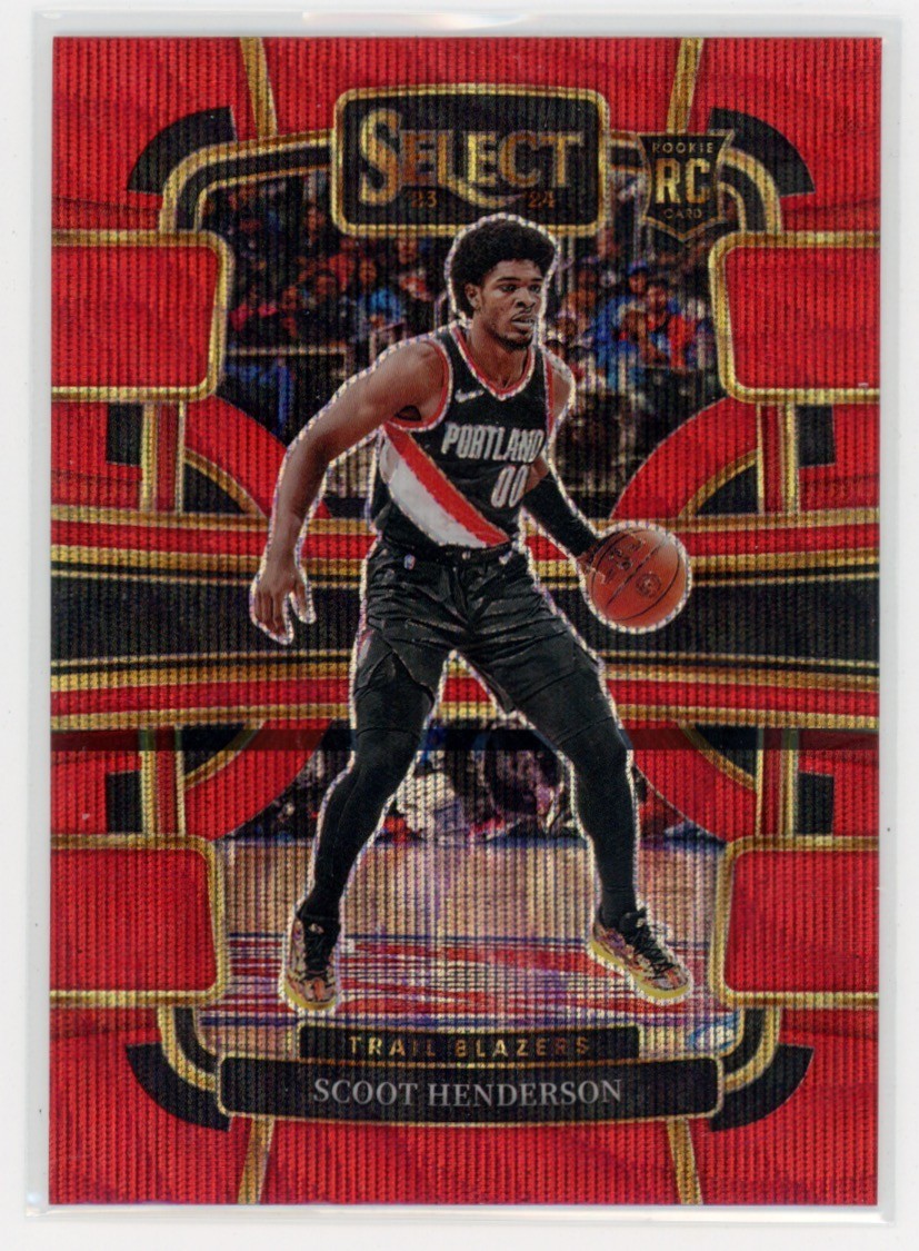 2023 Select Scoot Henderson #77 Concourse Red Wave Prizm RC