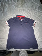 Tredstep Ireland Performance Polo Navy Blue Athletic Shirt XL Pre Owned