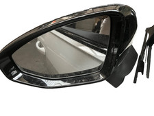 AUDI RS6 S6 A6 C8 DRIVER SIDE OSF WING MIRROR WITH CAMERA Gloss Black 2019-2026