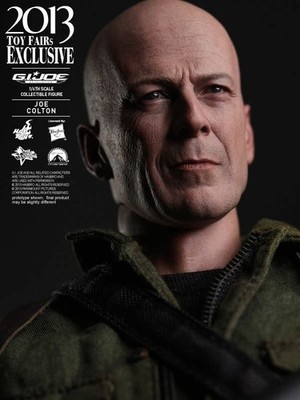 Hot toys MMS206 1/6 Joe Colton G.I. Joe Retaliation Sideshow Ex + Extra Head