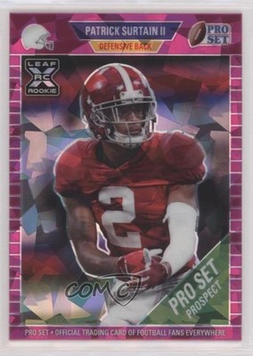 2021 Leaf Pro Set Metal Pink Crystals 8/25 Patrick Surtain II #69 Rookie RC zg6