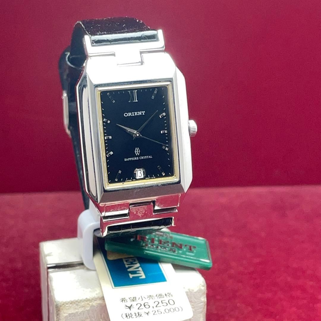 ORIENT Rectangular Watch 28mm SAPPHIRE GLASS BLAC… - image 6