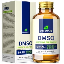 DMSO 99.9 Pharma Grade, Pure Liquid Dimethyl Sulfoxide 8 fl.oz in Glass Bottl...