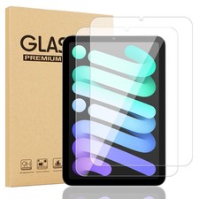 2 Pack New Screen Protector for iPad Mini 7 8.3 Inch 2024 Clear Tempered Gl...