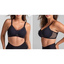 New NWT Honeylove Crossover Bra Black Size 1X