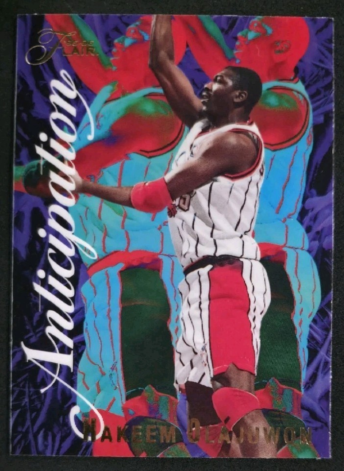 1995-96 Flair Anticipation Hakeem Olajuwon #6  Houston Rockets HOF
