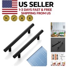 30 Pack 5" Center Matte Black Cabinet Pulls 7-3/8"