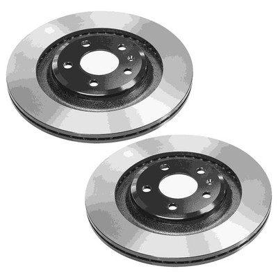 Wagner 2pc Rear E-Coated Disc Brake Rotors Set 318mm For Audi A4 2018-18