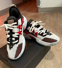 Jordan One Take II GS White/University Red/Black Boys Sneakers 5Y CZ0840-106