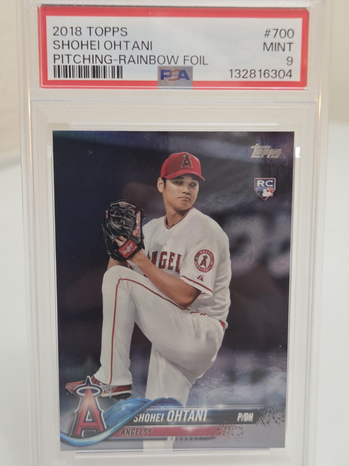 2018 Topps Shohei Ohtani Rainbow Foil RC #700 PSA 9 MINT