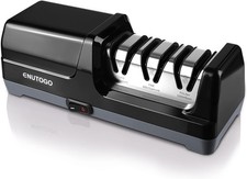 Knife sharpener, three-stage electric knife sharpener for kitchen knives,