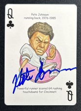 Pete Johnson Autograph Card - Cincinnati Bengals Heroes of Football Signed Auto