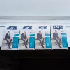 4x  Jobst Medical Men’s Compression Socks Thigh High Khaki Med 20-30 mmHg NEW