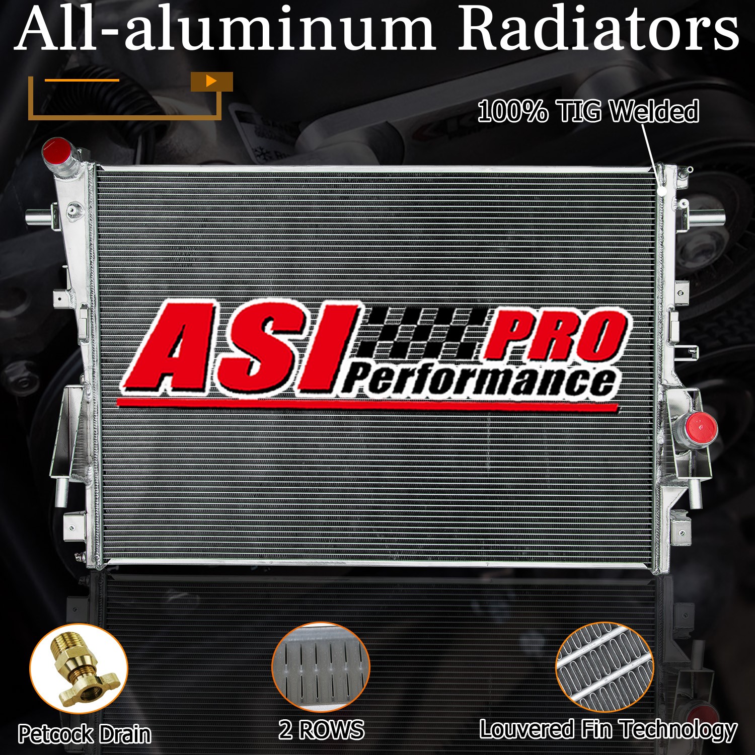 2 Row Radiator For 2017-2022 Ford F250 F350 F450 F550 Super Duty 6.7L V8 Diesel