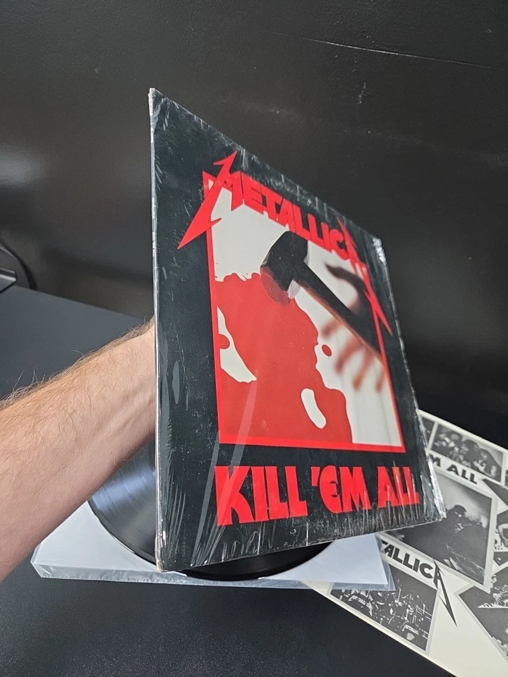 Metallica Kill Em All Lp Vinyl 1988 'Columbia CLUB' Press Shrink/Insert VG+/EX - Image 4 of 4
