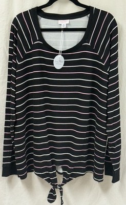 LACEY CHABERT   Tunic Top Tie Front Soft Stretch  Women s Size 2X NEW