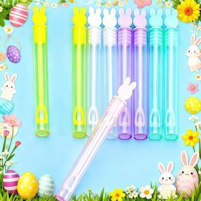 10-50pcs Cute Rabbit Bubble Empty Tube Easter Party Birthday Wedding Carnival Ki