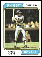 1974 Topps #65 Amos Otis Kansas City Royals