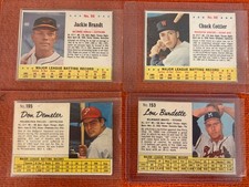*7* Jell-o 1962 and 1963 baseball: Cottier, Ashburn, Brandt, Lollar, Sam Jones +