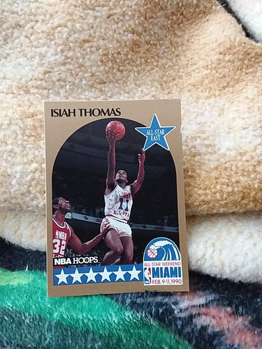 1990-91 NBA Hoops - All-Star Game Isiah Thomas #11 - Picture 3 of 5