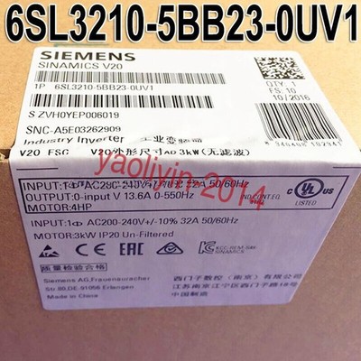 6SL3210-5BB23-0UV1 New Sealed Siemens Industry Inverter
