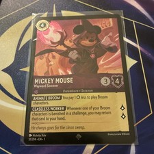Disney Lorcana Mickey Mouse Wayward 51/204 The First Chapter Foil Super Rare 