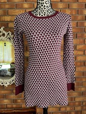 Olive & Oak Sweater Dress (Small) Long Sleeve Pullover Stretch Above Knee