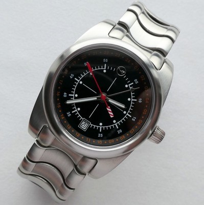 Lufthansa Cockpit GMT Aviator Pilot Instruments Accessory Swiss Made Watch