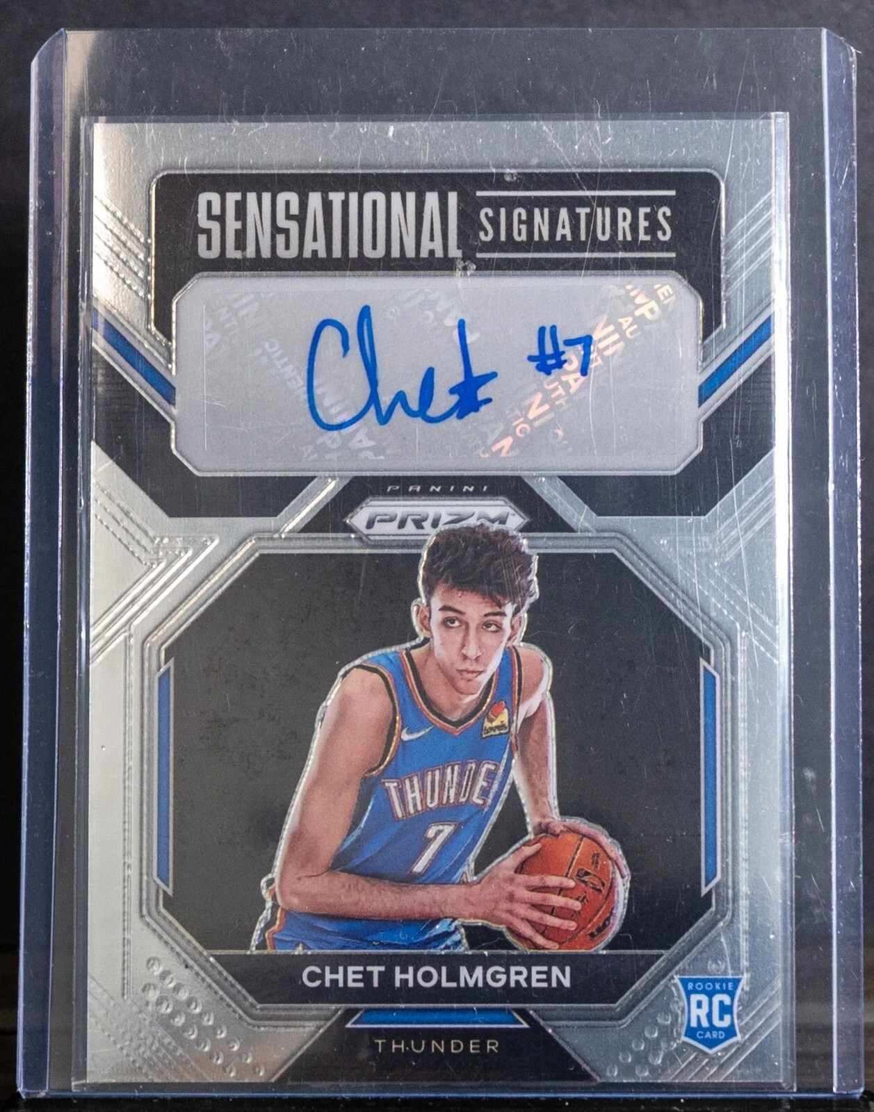 2022 Chet Holmgren Panini Prizm #SS-CH Sensational Signatures RC Auto Thunder