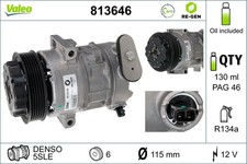 Kompressor Klimaanlage VALEO RE-GEN - AT 813646 12V für OPEL CORSA S07 CDTI L08