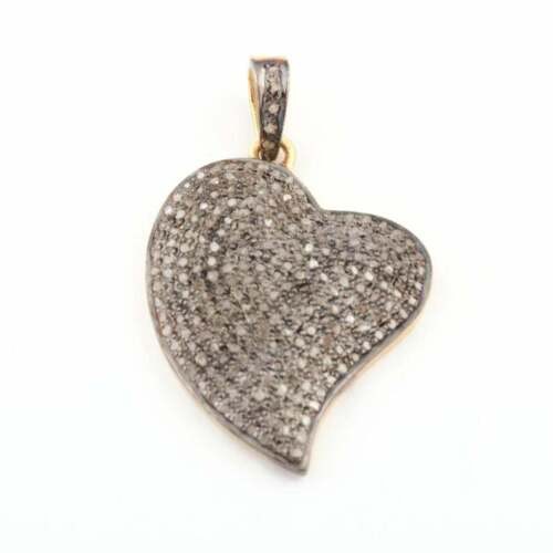 Pendentif Ancien En Argent Massif 925 Style Art Déco Cœur - Occasion, Créateur