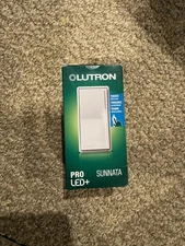 Lutron ST-PRO-N-WH Sunnata PRO LED+ dimmer, Multi-location - White. NIB