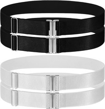 2Pair Leg Garters for Thigh, Thigh Garters for Women, Adjustable Garter Belt wit