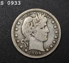 1906 Barber Quarter "F+"
