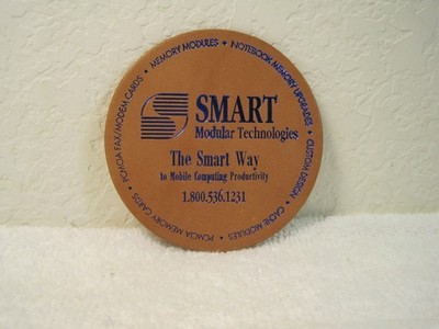 NEW Vintage Computing Leather Coaster Smart Modular Technologies