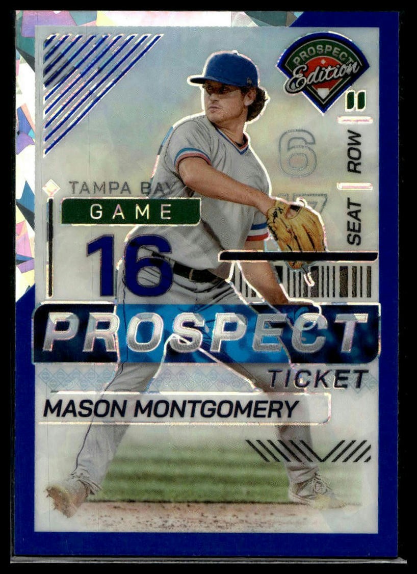 2024 Panini Prospect Edition #29 Mason Montgomery Blue Ice Holo #/299 SN