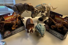 Jurassic World Dinosaur Figure LOT 6 - 2 NEW In Box, 4 USED- Tested And Work PIC