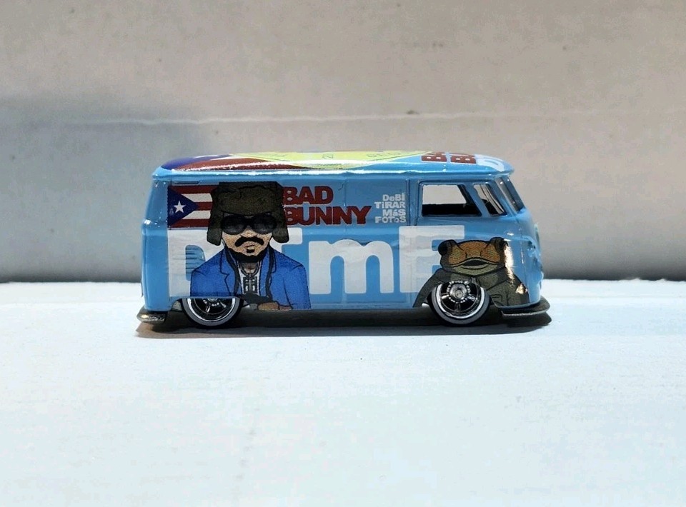1/64 Custom HW diecast Premium Volkswagen T1 Panel Bus (Bad Bunny