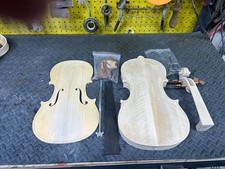 4/4 Violin DIY Kit Build Your Own Violin Fiddle Kit Full Size Violin Basswood wi