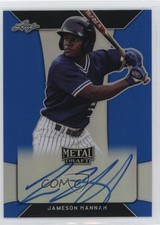 2018 Leaf Metal Draft Blue 17/35 Jameson Hannah #BA-JH1 Auto 0s3