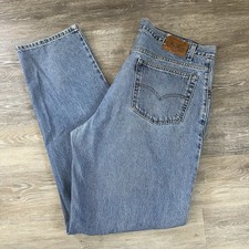 Vintage Levis 545 Blue Jeans Mens Size 42x36 Loose Fit 90s 1991 Brown Tab